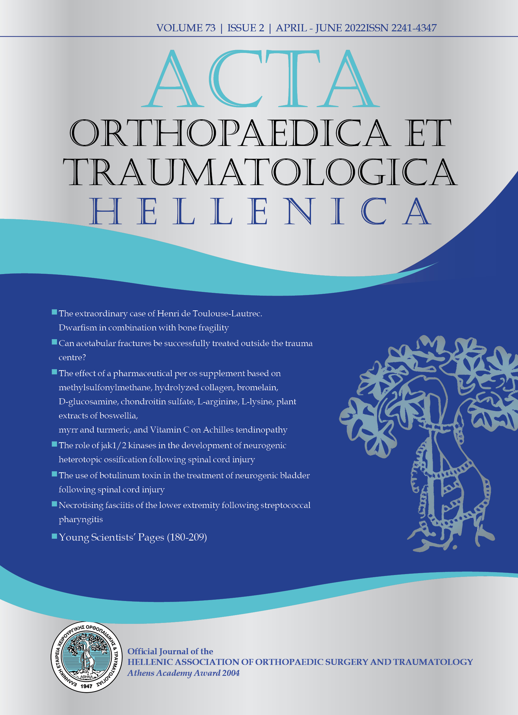 					View Vol. 73 No. 2 (2022): Acta Orthopaedica et Traumatologica Hellenica
				